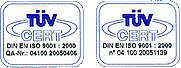 T�V-CERT DIN EN ISO 9001 : 2000