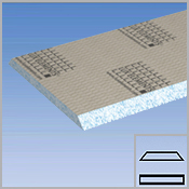 Panneaux pr�form�s pour habillage d�angle droit en diagonale