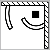 Pladsbesparende brusehj�rne