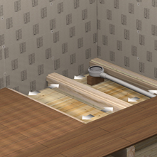 Ongelijkheid gouden betreden LUX ELEMENTS® TUB-H - Inloopdouches voor toepassing op houten ondervloeren